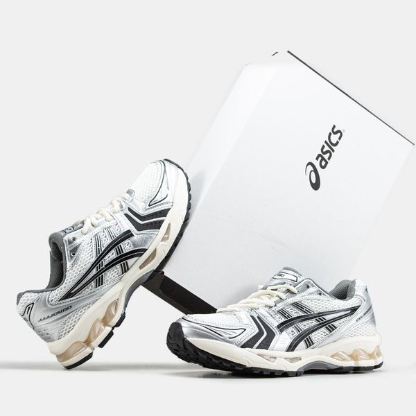 Asics Gel-Kayano 14 White Silver Black 9073-36 фото