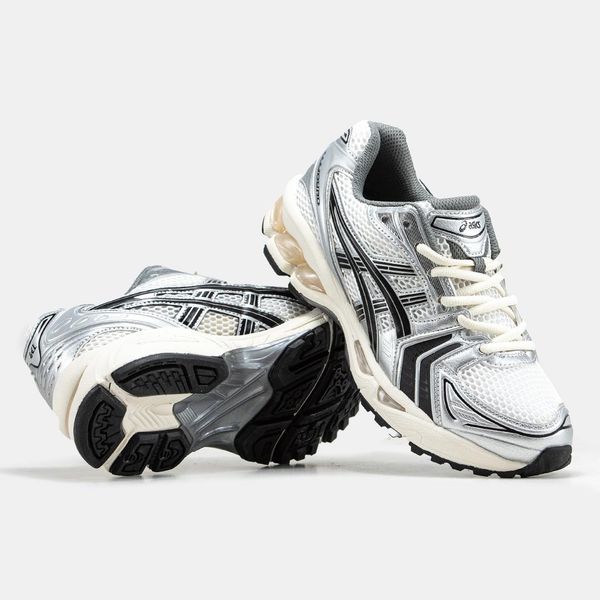 Asics Gel-Kayano 14 White Silver Black 9073-36 фото