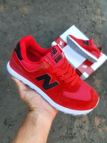 New Balance 574 Red White Black 5576-36 фото