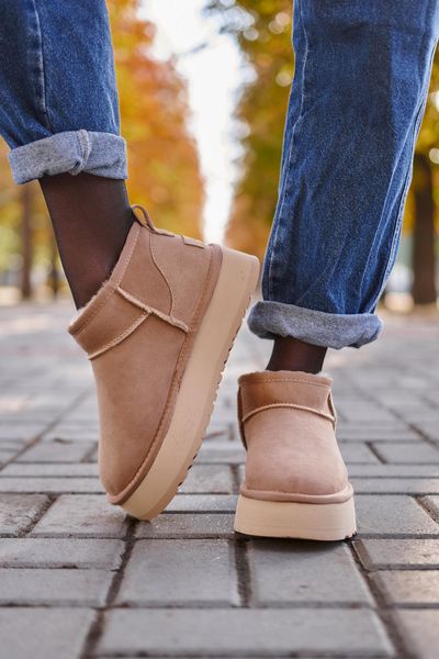 Ugg Classic Ultra Mini Platform Beige v2 9762-36 фото