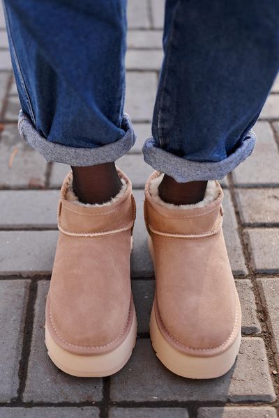 Ugg Classic Ultra Mini Platform Beige v2 9762-36 фото