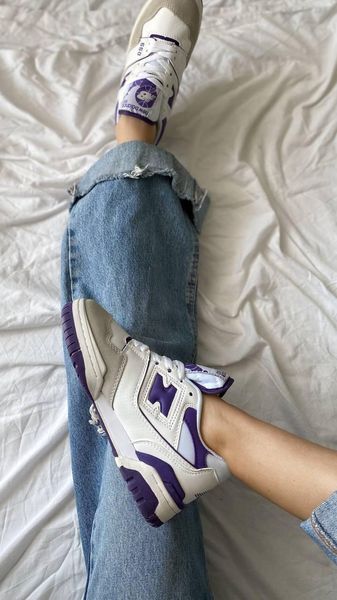 New Balance 550 White Purple 8110-36 фото