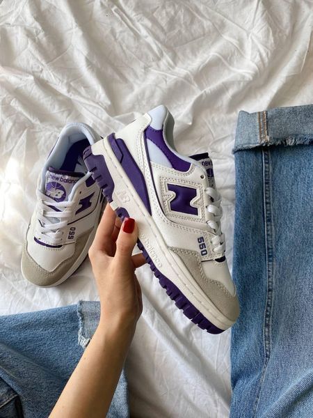 New Balance 550 White Purple 8110-36 фото