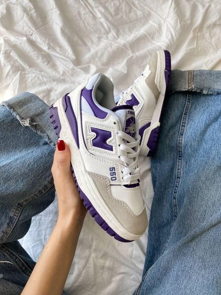 New Balance 550 White Purple 8110-36 фото