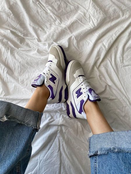 New Balance 550 White Purple 8110-36 фото