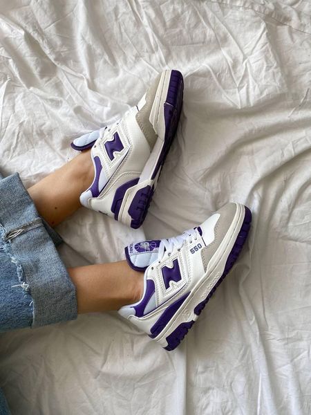 New Balance 550 White Purple 8110-36 фото