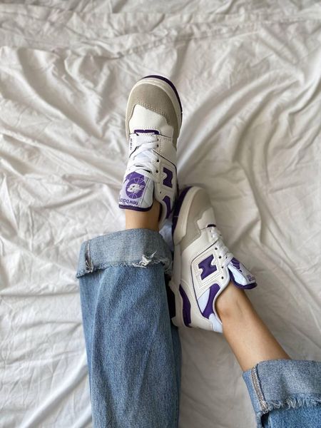 New Balance 550 White Purple 8110-36 фото