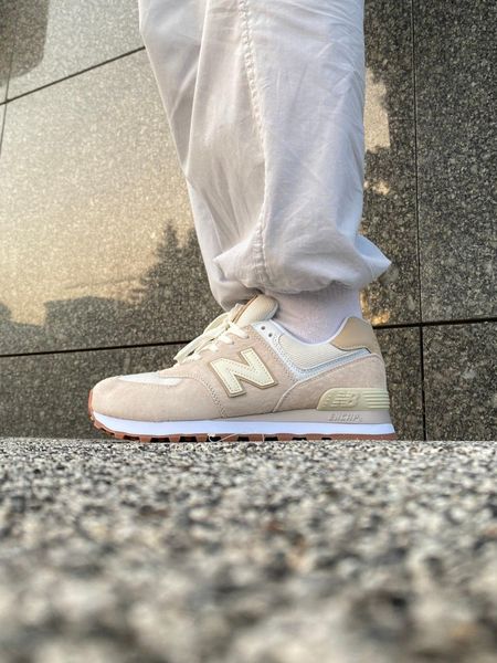 New Balance 574 Beige Сream Pink 9913-36 фото