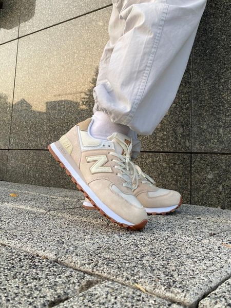 New Balance 574 Beige Сream Pink 9913-36 фото