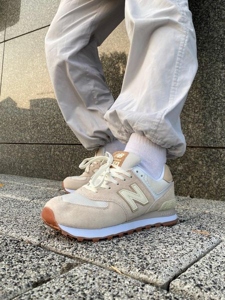 New Balance 574 Beige Сream Pink 9913-36 фото