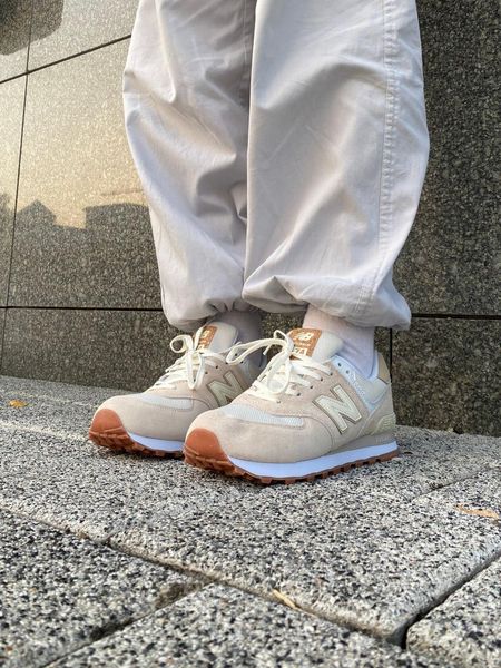 New Balance 574 Beige Сream Pink 9913-36 фото