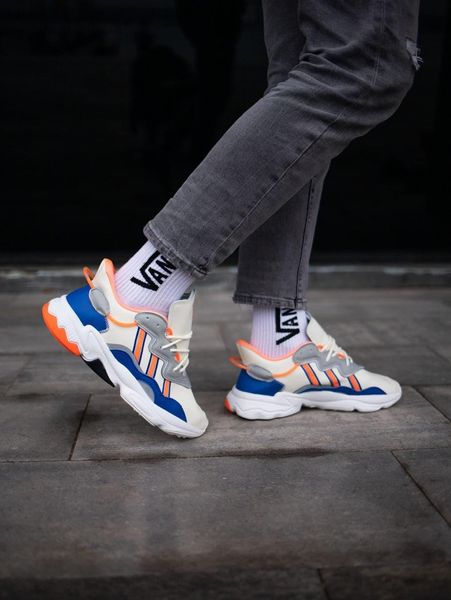 Adidas Ozweego Adiprene Pride White Blue Orange 2698-36 фото