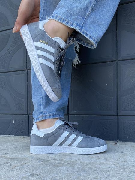 Adidas Gazelle Grey White 9573-36 фото