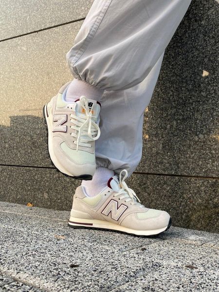 New Balance 574 Beige Dark Red 9914-36 фото