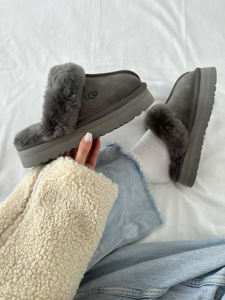 Ugg DISQUETTE Platform Charcoal 9825-38 фото