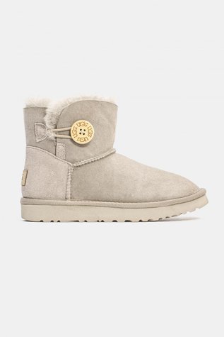 Ugg Mini Bailey Button Light Grey 10130-36 фото