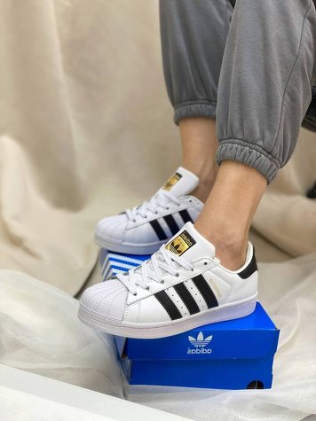 Adidas Superstar White Black 2873-36 фото