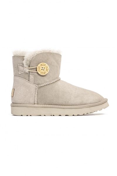 Ugg Mini Bailey Button Light Grey 10130-36 фото