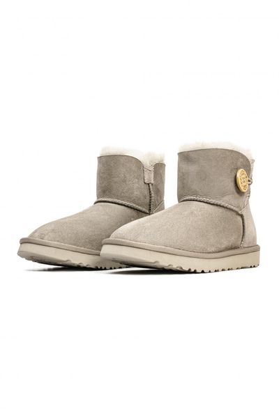 Ugg Mini Bailey Button Light Grey 10130-36 фото