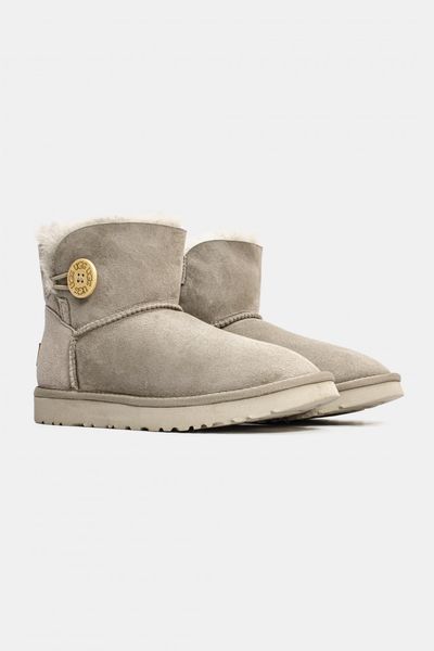 Ugg Mini Bailey Button Light Grey 10130-36 фото