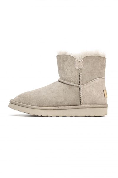 Ugg Mini Bailey Button Light Grey 10130-36 фото