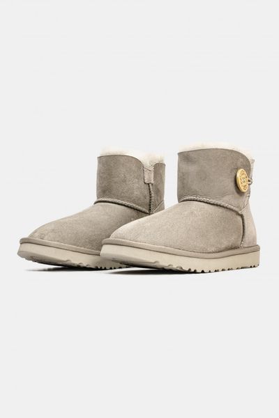 Ugg Mini Bailey Button Light Grey 10130-36 фото