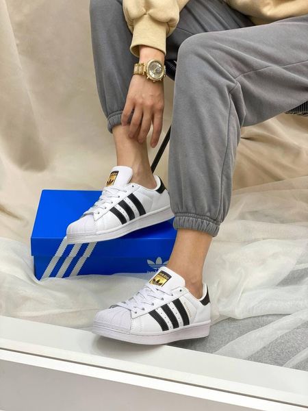 Adidas Superstar White Black 2873-36 фото