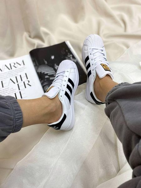 Adidas Superstar White Black 2873-36 фото