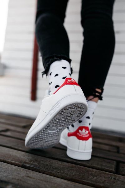 Adidas Stan Smith White Red 2860-36 фото