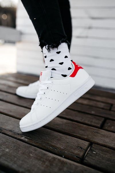 Adidas Stan Smith White Red 2860-36 фото