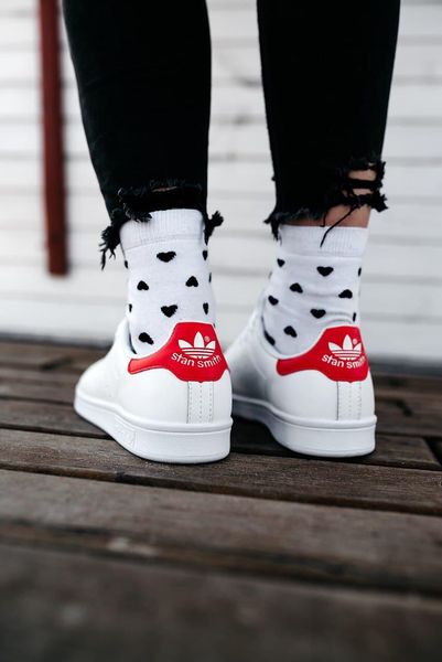 Adidas Stan Smith White Red 2860-36 фото