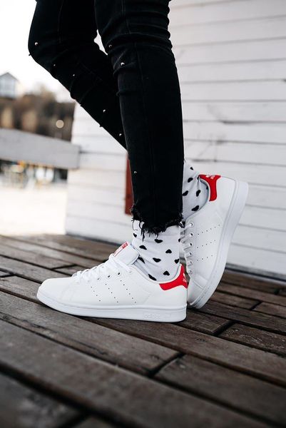 Adidas Stan Smith White Red 2860-36 фото