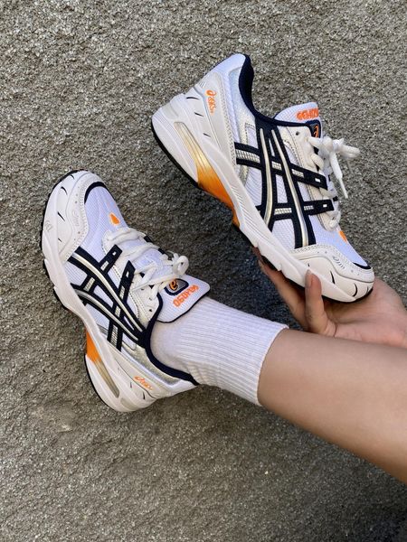 Asics Gel-1090 White Blue Orange 9522-36 фото