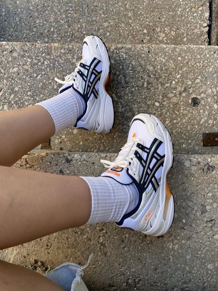 Asics Gel-1090 White Blue Orange 9522-36 фото