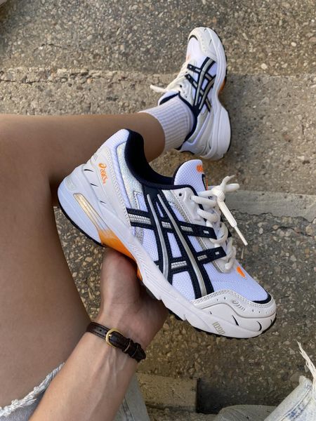 Asics Gel-1090 White Blue Orange 9522-36 фото