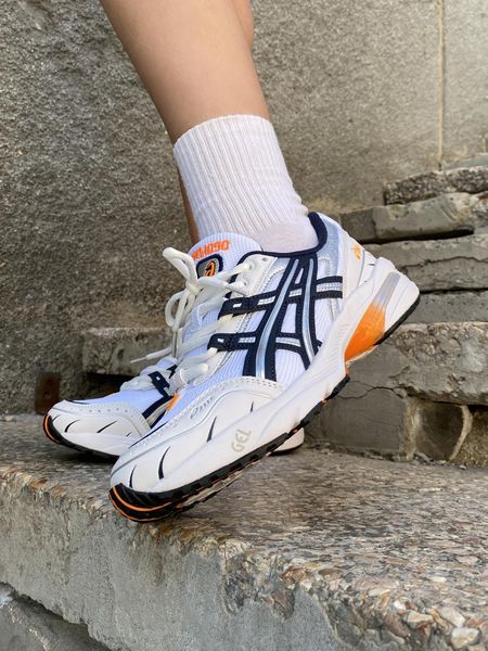 Asics Gel-1090 White Blue Orange 9522-36 фото