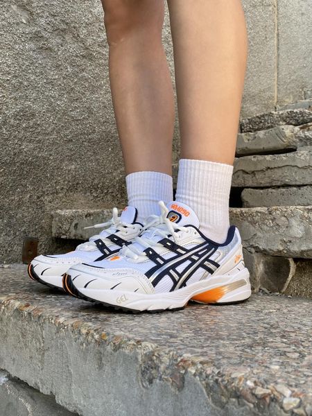 Asics Gel-1090 White Blue Orange 9522-36 фото