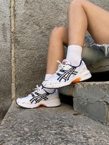 Asics Gel-1090 White Blue Orange 9522-36 фото