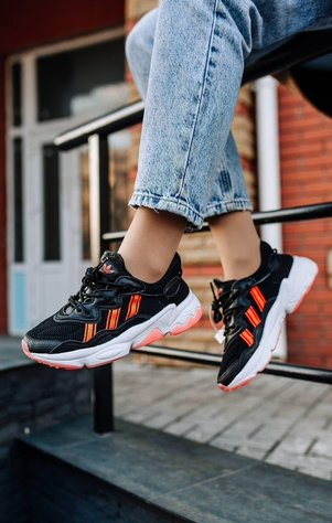 Adidas Ozweego Adiprene Pride Black White Pink 2721-36 фото