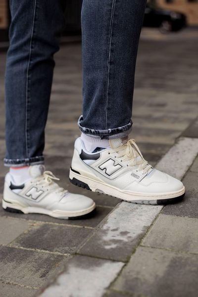 New Balance 550 Cream Black v2 661-36 фото