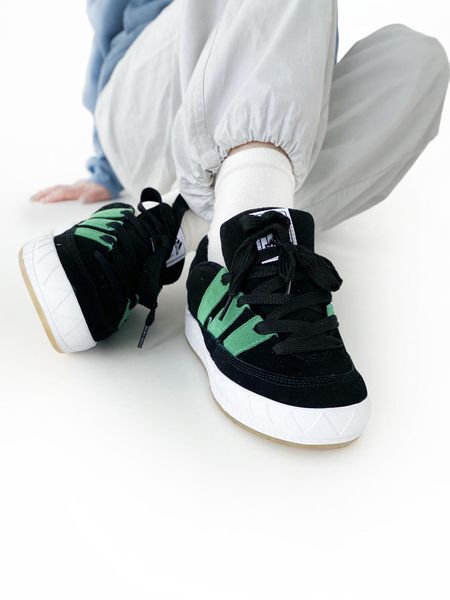 Adidas Adimatic Black White Green 10453-36 фото