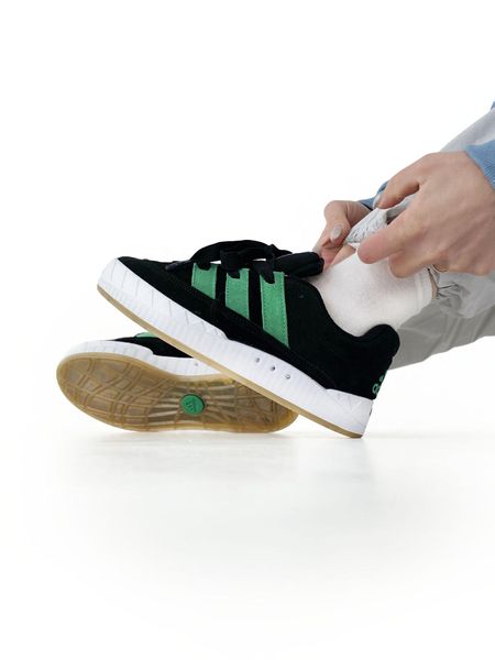 Adidas Adimatic Black White Green 10453-36 фото