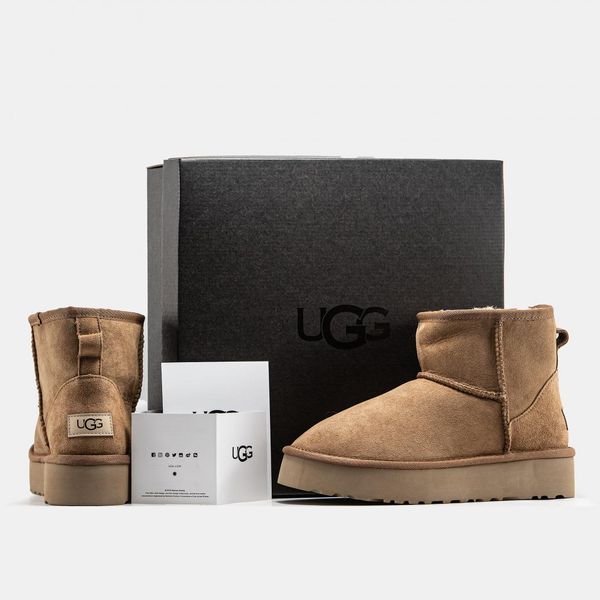 UGG Ultra Mini Platform Brown v2 9882-36 фото