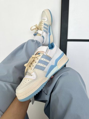 Adidas Forum Low Light Cream Blue 9953-36 фото