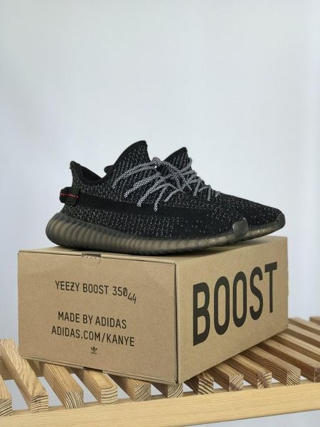 Adidas Yeezy Boost 350 V2 Black (Полный рефлектив) 6137-36 фото