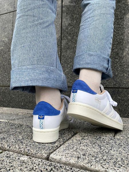 Adidas Superstar White Blue 10243-36 фото