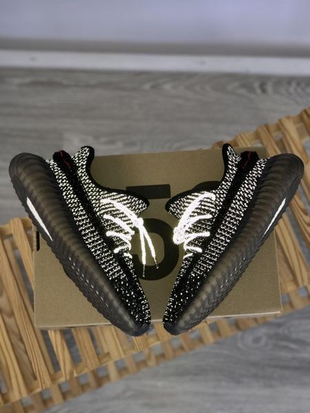 Adidas Yeezy Boost 350 V2 Black (Полный рефлектив) 6137-36 фото