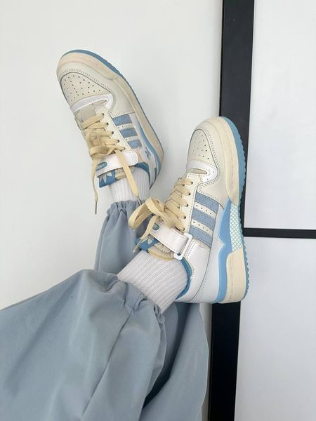 Adidas Forum Low Light Cream Blue 9953-36 фото