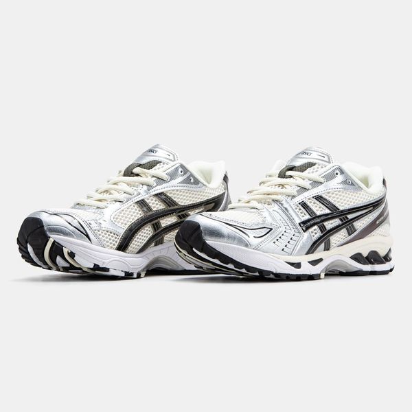 Asics Gel-Kayano 14 White Silver Black V2 11408-36 фото