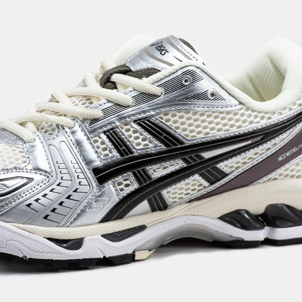 Asics Gel-Kayano 14 White Silver Black V2 11408-36 фото